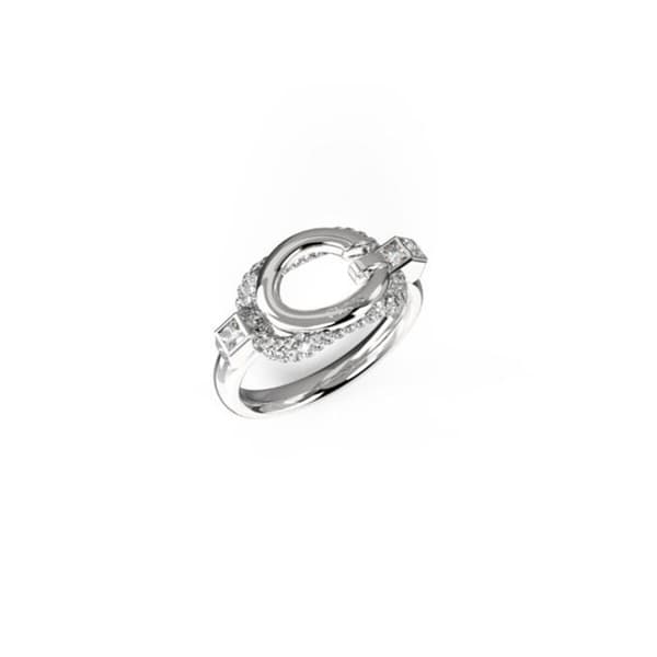 Damring Guess JUBR04513JWRH56 Silvrig 16
