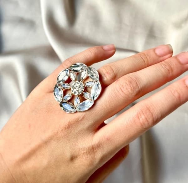 Agélii Fashion - Rhinestone ring - choose your favorite color