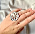 Miniatyrbillede 1 af 2: Agélii Fashion - Rhinestone ring - choose your favorite color