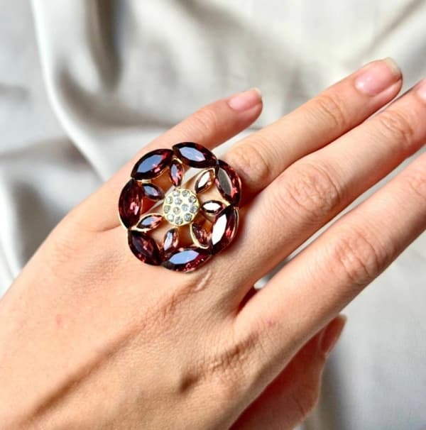 Agélii Fashion - Rhinestone ring - choose your favorite color