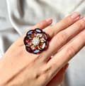 Miniatyrbillede 1 af 2: Agélii Fashion - Rhinestone ring - choose your favorite color
