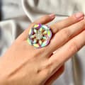 Miniatyrbillede 1 af 2: Agélii Fashion - Rhinestone ring - choose your favorite color