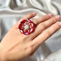 Miniatyrbillede 1 af 2: Agélii Fashion - Rhinestone ring - choose your favorite color