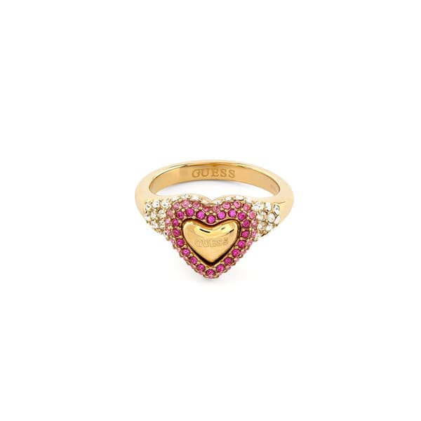 Ring til kvinder Guess JUBR05009JWYGPK56 Gylden 16