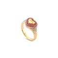 Miniatyrbillede 1 af 4: Ring til kvinder Guess JUBR05009JWYGPK56 Gylden 16