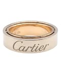 Miniatyrbild 1 av 5: Pre-owned Cartier 18K White and Rose Gold Astro Secret Love Ring Silver