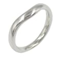Miniatyrbild 1 av 4: Pre-owned Tiffany Platinum Elsa Peretti Curved Wedding Band Ring Silver