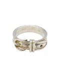 Miniatyrbild 1 av 7: Pre-owned Hermès Sterling Silver Ceinture Buckle Ring Silver