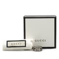 Miniatyrbild 7 av 7: Pre-owned Gucci Sterling Silver Wide G Cube Cutout Band Ring Silver