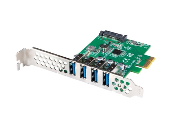 Lanberg PCE-US3-004 interfacekort/adapter Intern USB 3.2 Gen 1 (3.1 Gen 1) Grøn, Metallic