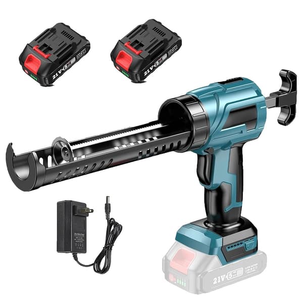 Elektrisk Fogpistol, 4-Hastighets Justerbar, Droppfri Drift,2 Batteri