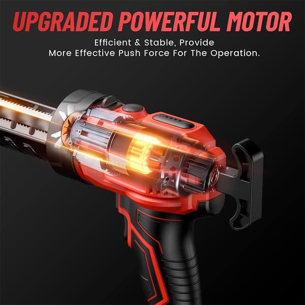 Trådlös Fogpistol, Borstlös Motor, Justerbar Hastighet, LED-lampa,med 2X2.0Ah