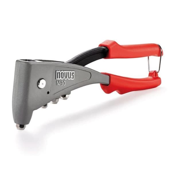 Riveter N-30 Grå och Röd - Novus - Blindnitverktyg - Returfjäder - Ergonomiskt handtag