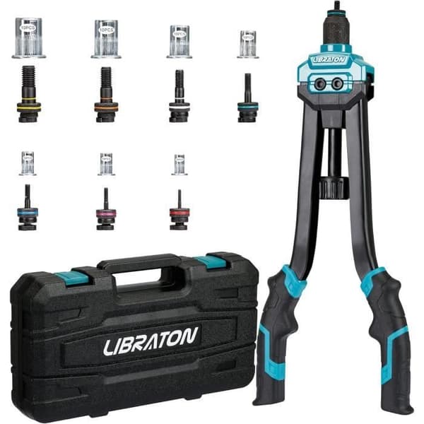Nitpincett - Libraton - Komplett kit - 70 muttrar - 7 munstycken - Kolstål