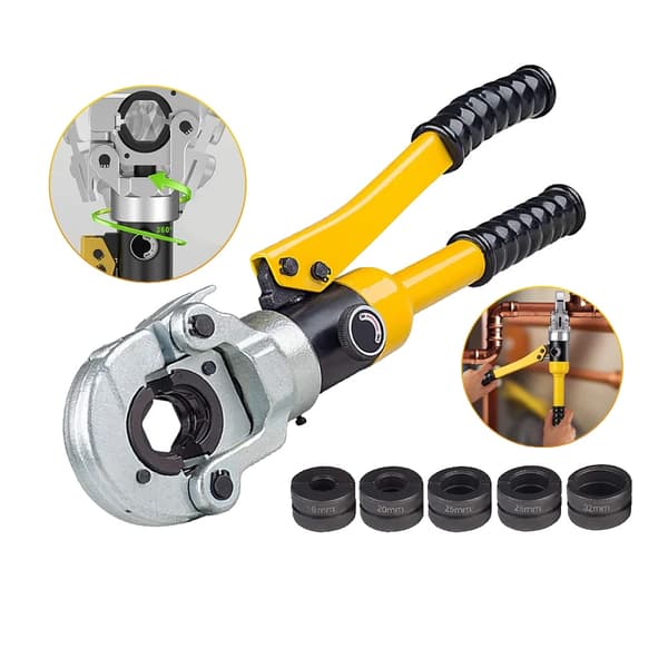 Podofo Hydraulisk Klemmetang, Alsidig Størrelsesområde, Effektiv To-hastighedsdrift,HVID