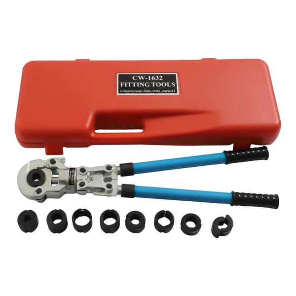 PEX Crimpverktygssats, Ergonomiskt Grepp, Utgång 6T,CW-1632