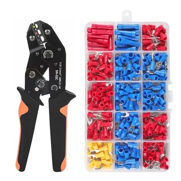 Kabelkrimpeværktøjssæt, Isolerede forbindelser, Ergonomisk design,SN-02C 280PCS