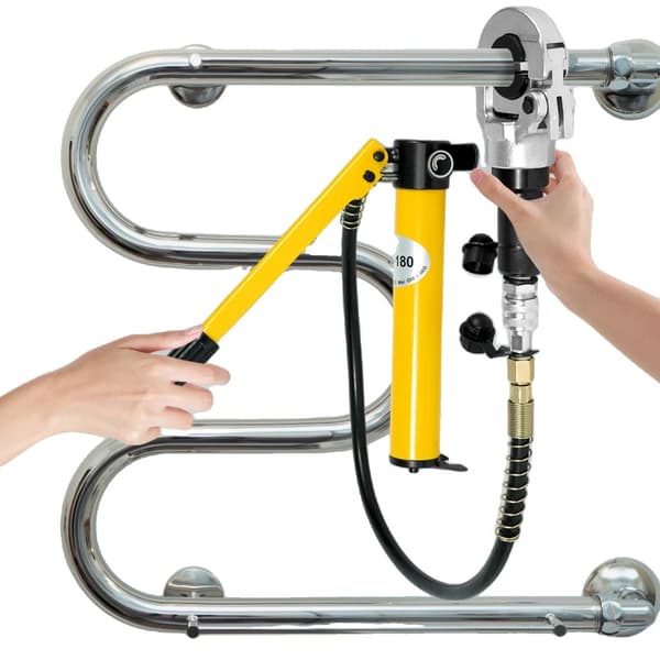 Hydraulisk Rörpress, 6 Ton Kompression, 360-Graders Rotationshuvud, Mångsidiga Matriser