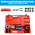Miniatyrbild 2 av 4: Pex Crimpverktygssats, Ergonomiskt Grepp, 6T Utgång, Mångsidig Formuppsättning