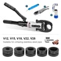 Miniatyrbild 2 av 2: Hydraulisk Pex-rörpressverktyg, V12 till V28mm, U16 till U32mm, TH16 till TH32mm,V12 15 18 22 28mm