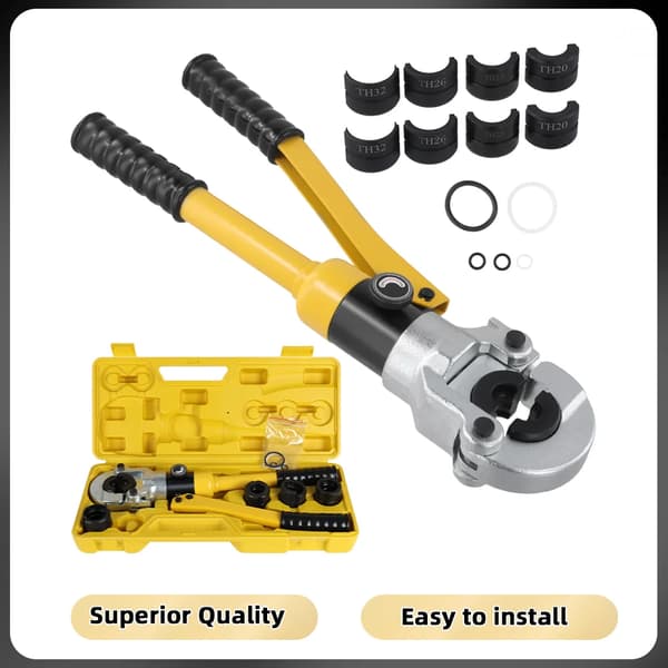 Hydraulisk rörslangskrimpverktyg, storleksområde 16-32 mm², hållbar konstruktion,Kabelskorv