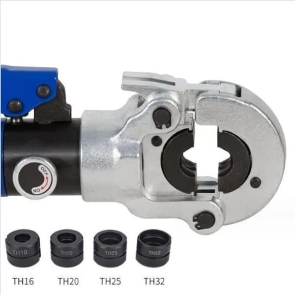 Hydraulisk Pex-rørklemmetang, 10 tons kraft, 16-32 mm slagområde, holdbar stålkonstruktion