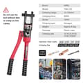 Pikkukuva 2 / 2: Hydraulinen puristustyökalu, puristusvoima 80 kN, puristusalue 10-120 mm²,YQK-120