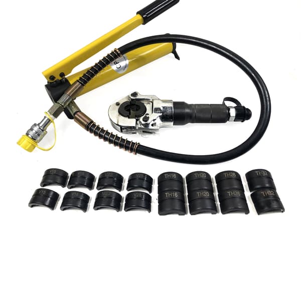 Hydrauliske Crimping Tænger, V-formet Kæbe 12-28mm, TH-formet Kæbe 16-32mm, 6 Ton Kompressionskraft