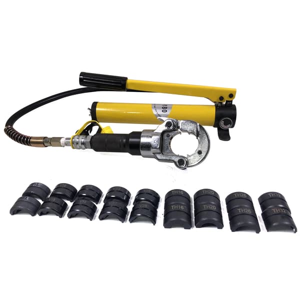 Hydrauliske Crimping Tænger, V-formet Kæbe 12-28mm, TH-formet Kæbe 16-32mm, 6 Ton Kompressionskraft