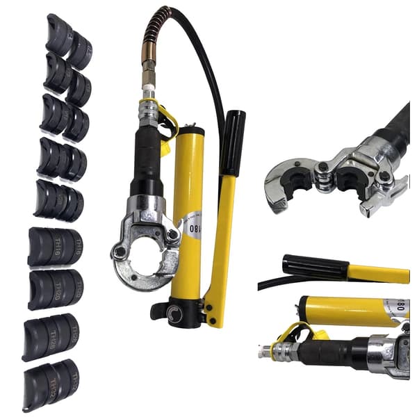 Hydrauliske Crimping Tænger, V-formet Kæbe 12-28mm, TH-formet Kæbe 16-32mm, 6 Ton Kompressionskraft