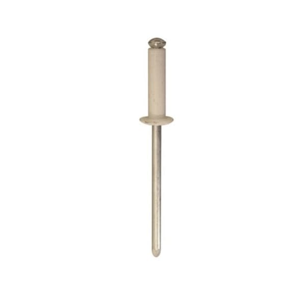 Restagraf - Urtagsnitar för Registreringsskylt - Alu &amp; Stålstång - Ref. 4925 - 4 x 16 mm - Vit - Förpackning med 250