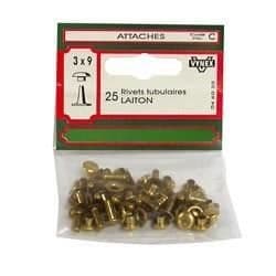 Rörnitar - VYNEX - 4x12 mm - mässing - 10-pack