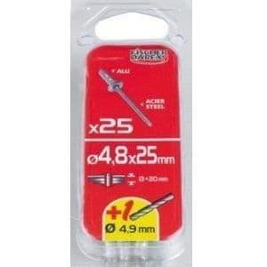 Blinda nitar FISCHER DAREX - 4 x 10 x 96 stycken platt stor huvud