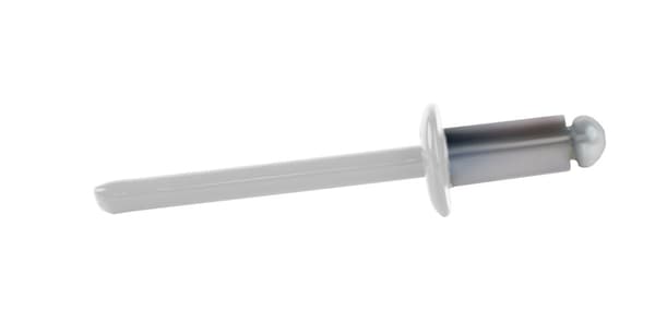 Alu åbne nitter 4,8x10mm RAL 9010