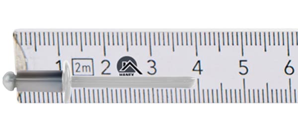 Alu åbne nitter 4,8x10mm RAL 9010