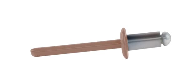 Alu åbne nitter 4,8x10mm RAL 8004