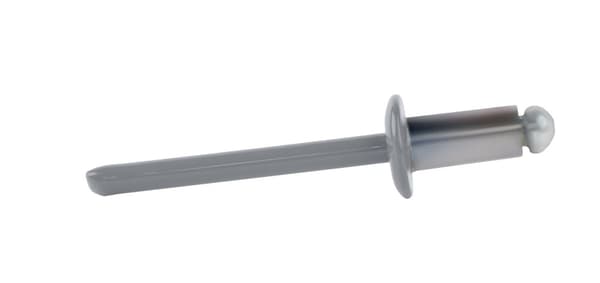 Alu åbne nitter 4,8x10mm RAL 9006