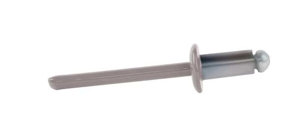 Alu åbne nitter 4,8x10mm RAL 9007