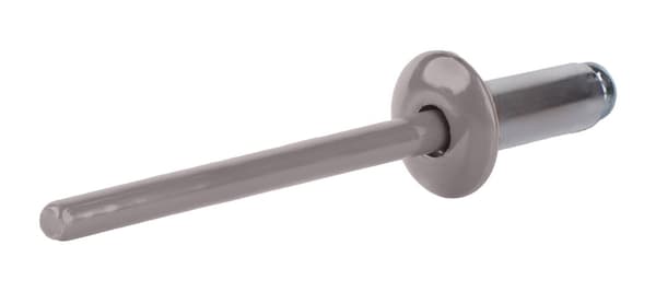 Alu åbne nitter 4,8x10mm RAL 9007
