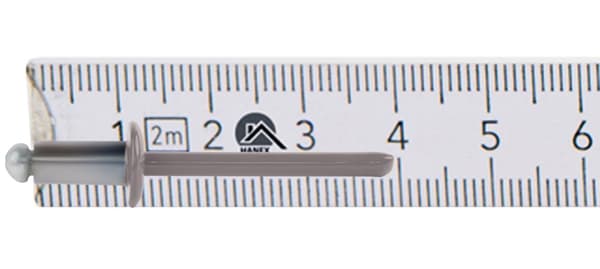 Alu åbne nitter 4,8x10mm RAL 9007