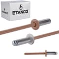 Miniatyrbillede 1 af 9: Alu åbne nitter 4,8x12mm RAL 8004