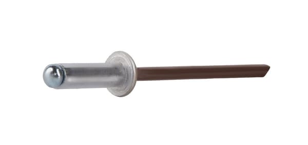 Alu åbne nitter 4,8x12mm RAL 8017