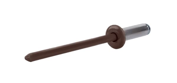 Alu åbne nitter 4,8x12mm RAL 8017