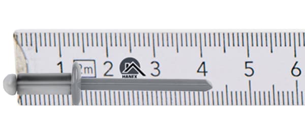 Alumiini avoimet niitit 4,8x12mm RAL 9006