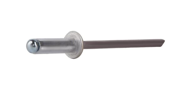 Alu åbne nitter 4,8x12mm RAL 9007