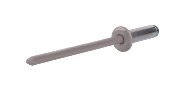 Alu åbne nitter 4,8x12mm RAL 9007