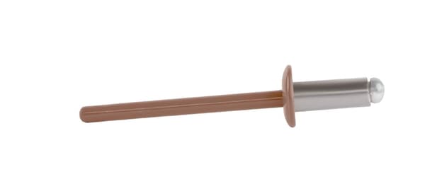 Alu åbne nitter 4x10mm RAL 8004