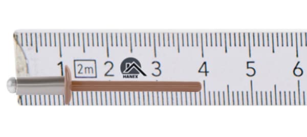Alu åbne nitter 4x10mm RAL 8004