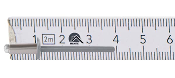 Alu åbne nitter 4x10mm RAL 9006