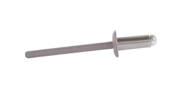 Alu åbne nitter 4x10mm RAL 9007